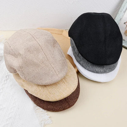 Men Spring And Summer Berets British Style Beret Hat