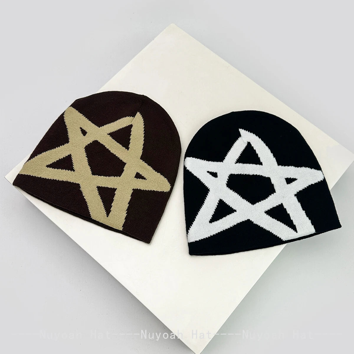 Warm Versatile Streetwear Fashion New Simple Star Hip Hop Beanies Niche Skate