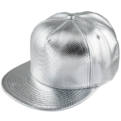 Hip Hop Caps Men Women PU Leather Adjustable