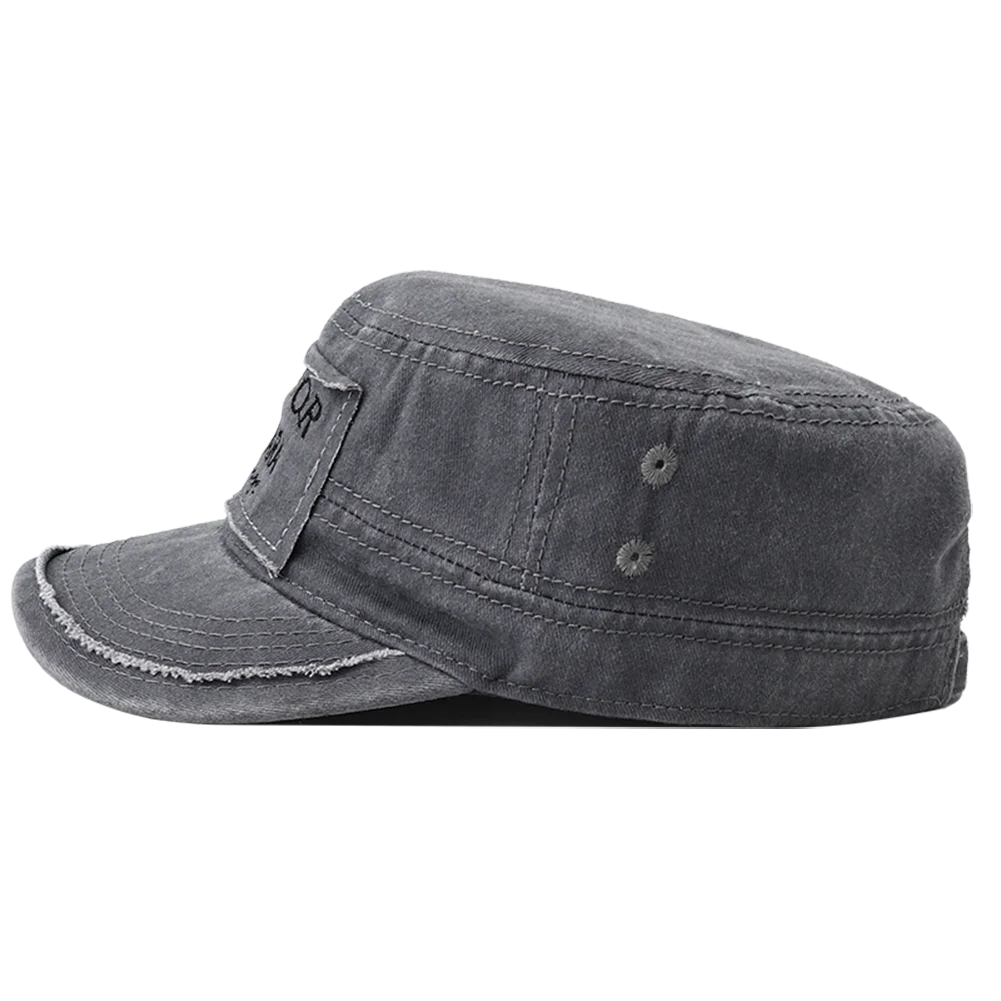 2026 New Embroidery Military Flat Top Hat