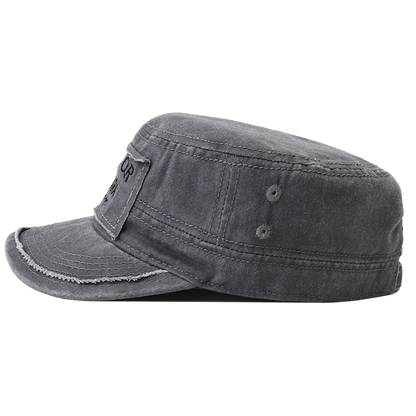 2026 New Embroidery Military Flat Top Hat