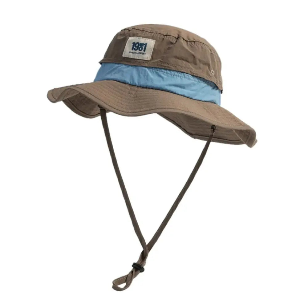 Summer Wide Brim Bucket Hat Sun Protection Quick-Dry Panama Hat