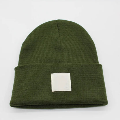 Multicolored Label Embroidery Workwear Woolen Hats Men Outdoor Keep Warm Cap