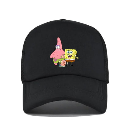 Fashion Cute SpongeBobs Print Baseball Cap Cartoon Men Women Summer