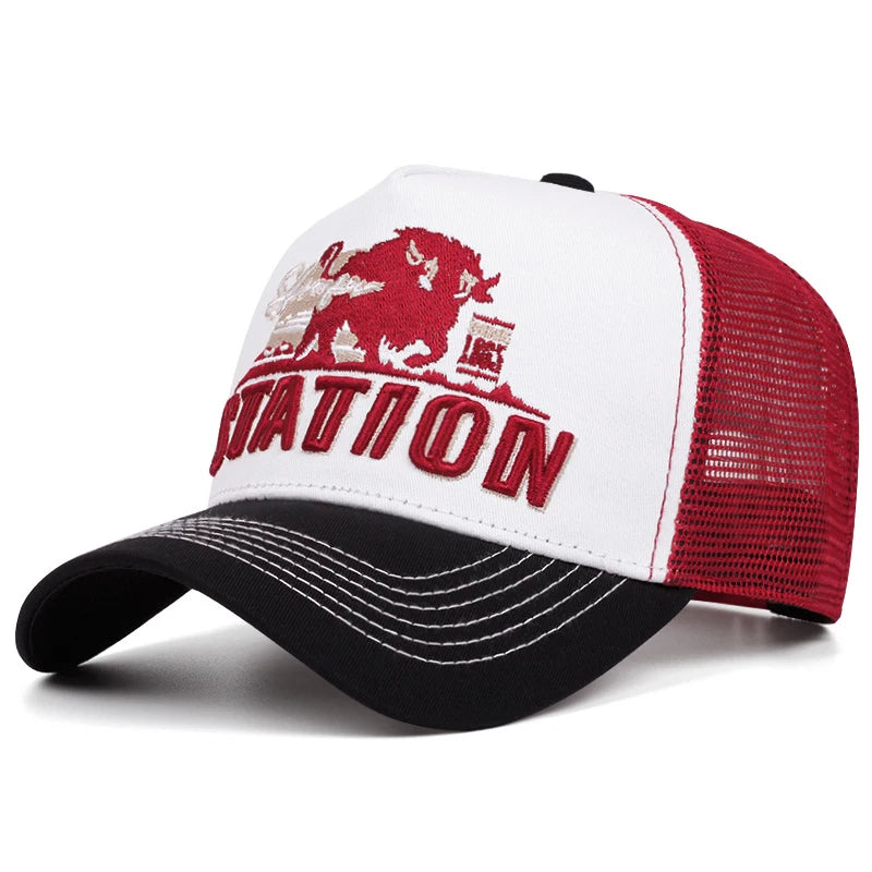 Station Bull Truck Hat Popular Street Hip Hop Hat