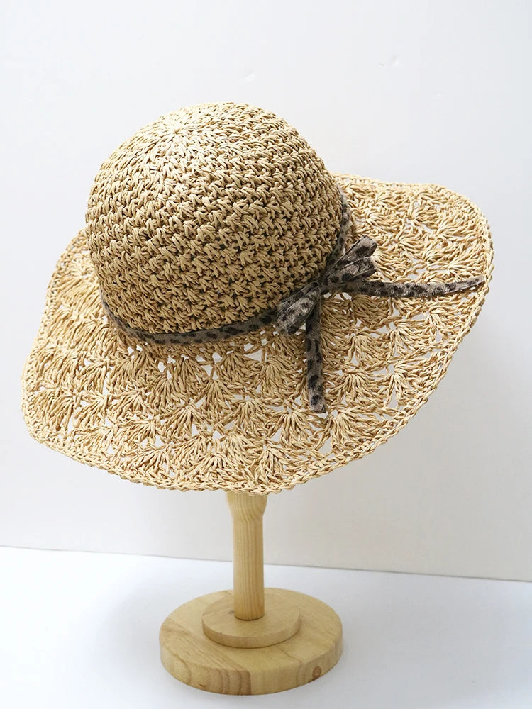 Women’s Summer Wide-Brimmed Foldable Panama Hat