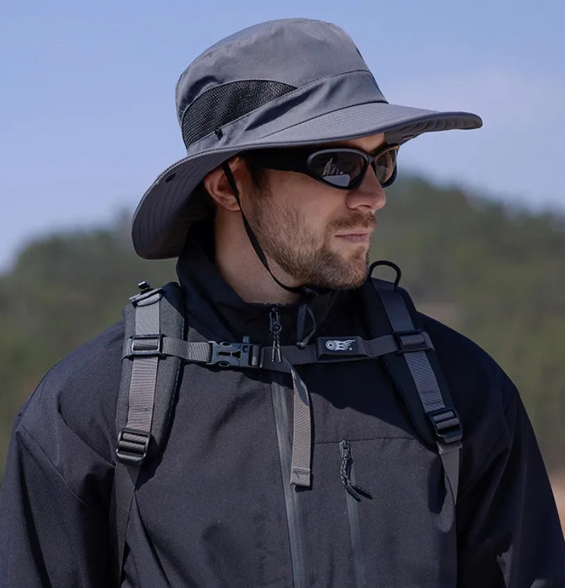 Men's Bucket Hat Summer Fisherman’s Hat Wide Brim Outdoor Sports