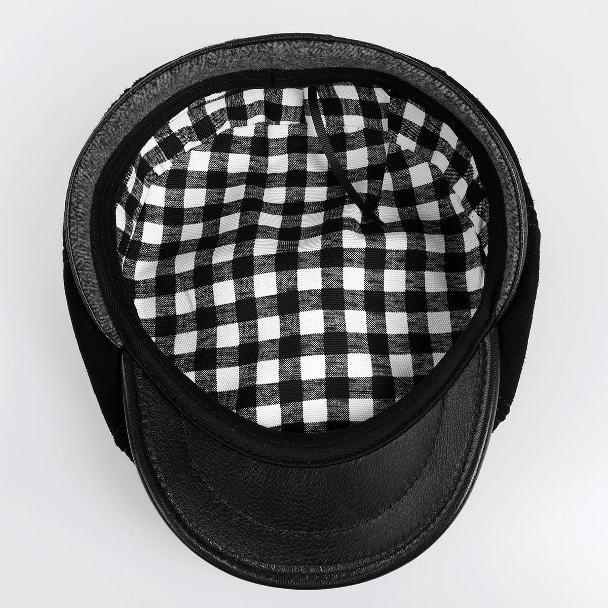 Genuine Leather Newsboy Caps For Men