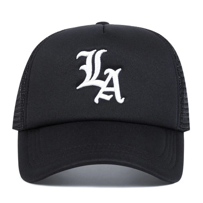 Unisex Letter Embroidery Baseball Net Caps Spring and Summer