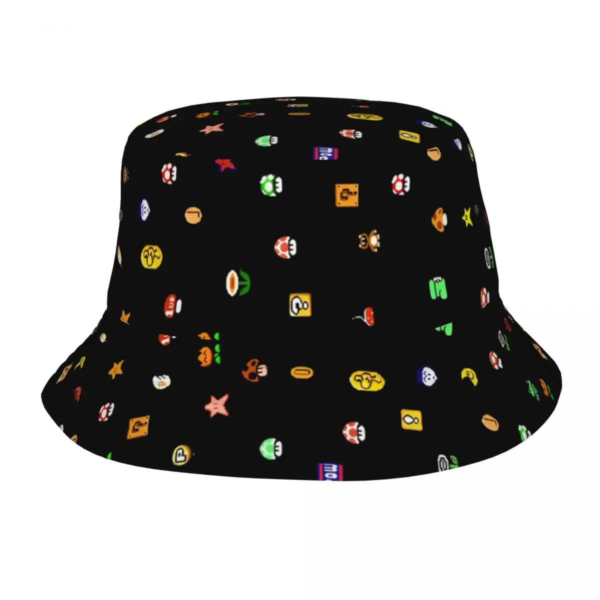 Street Princess Peach Lovely Bucket Hat Girl Outdoor Sports M-Mariod Fisherman Cap
