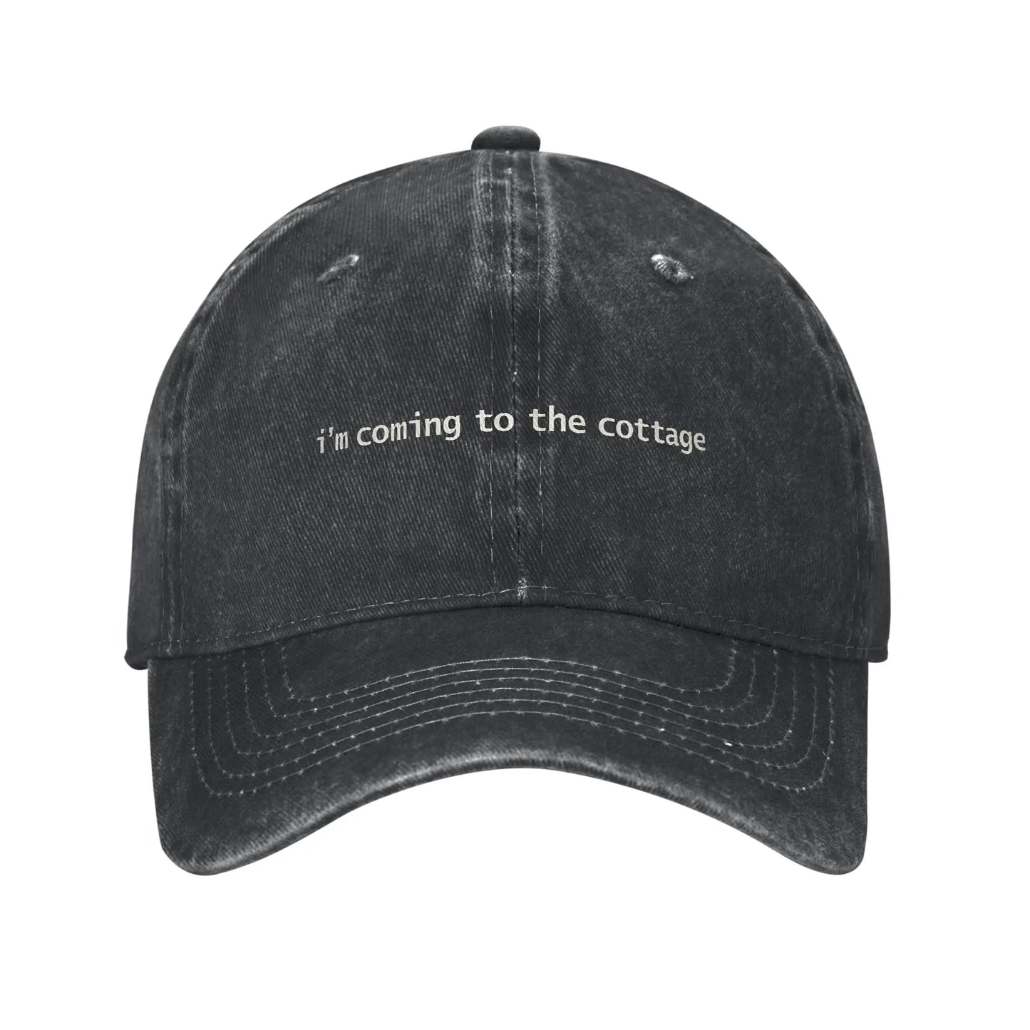 Washed Baseball Cap Heated Rivalry Summer For Men Adult "IM Coming To The Cottage"