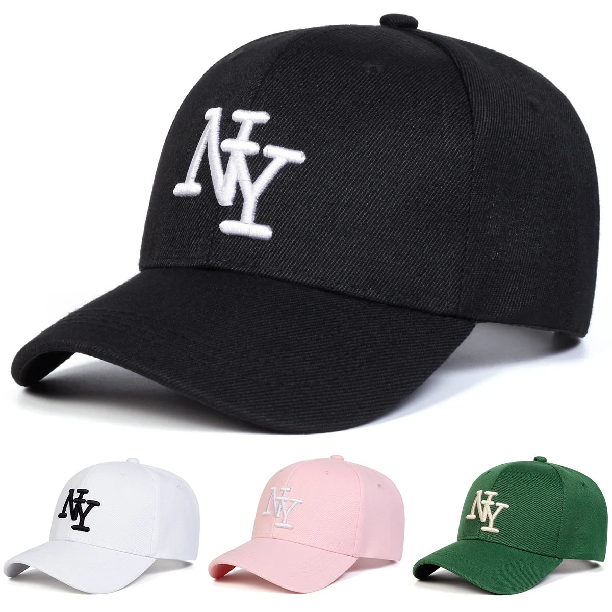 Men's NY Embroidered Baseball Cap Adjustable Outdoor Casual Cap
