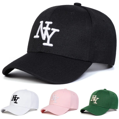 Men's NY Embroidered Baseball Cap Adjustable Outdoor Casual Cap