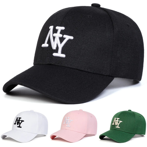 Men's NY Embroidered Baseball Cap Adjustable Outdoor Casual Cap