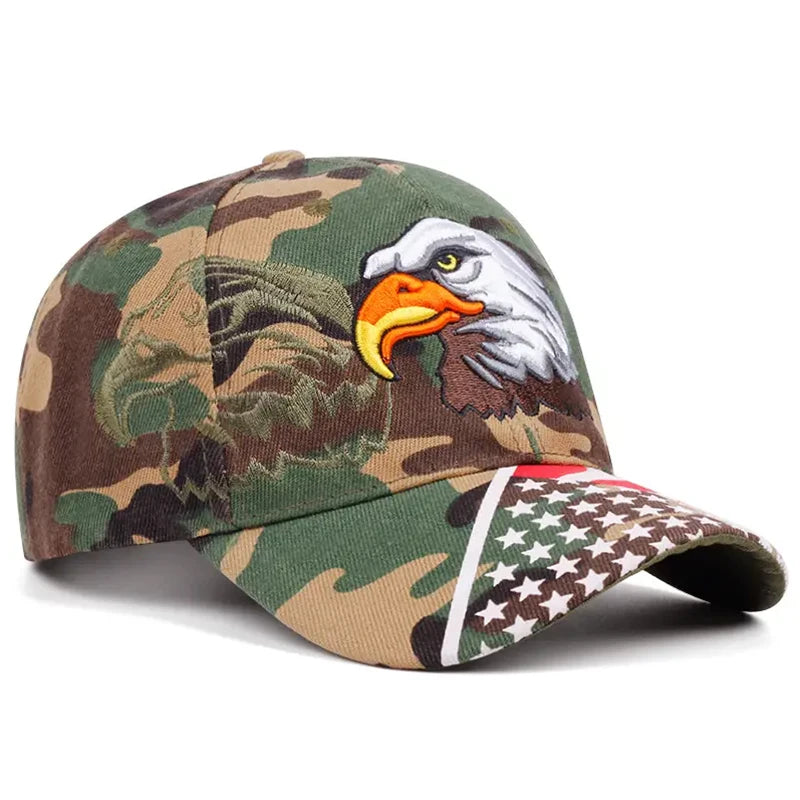 Eagle American Flag Embroidered Hip Hop Hat