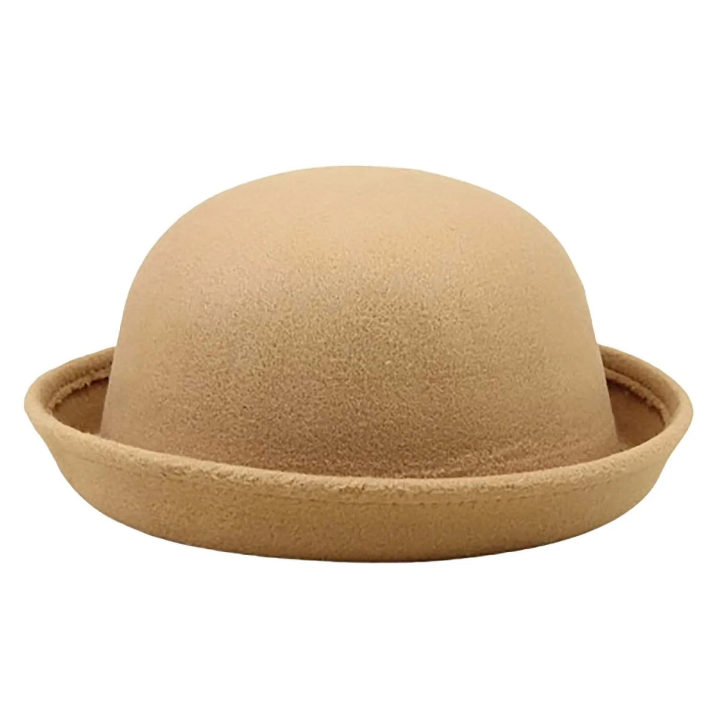 Top Cap Solid Color Women Girl Fashion Polyester Fedora Hats