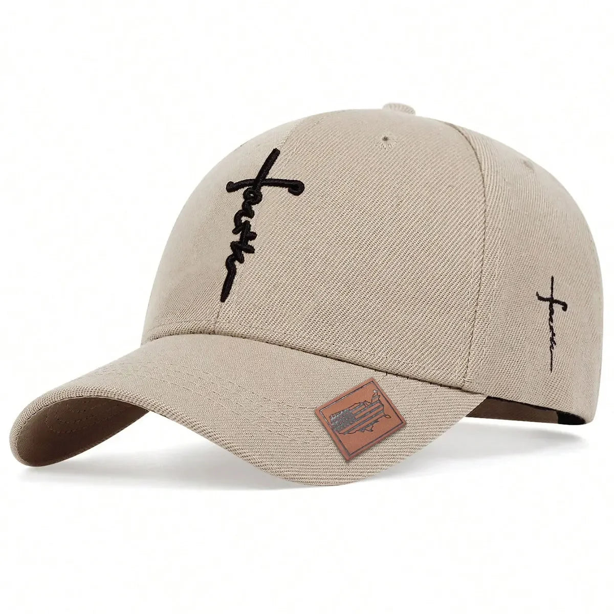 Unisex Letter Cross Embroidery Baseball Caps