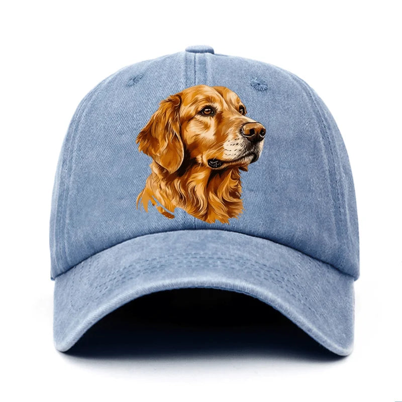 Golden Retriever Printed Baseball Cap, Lightweight Suitable for Both Men and Women