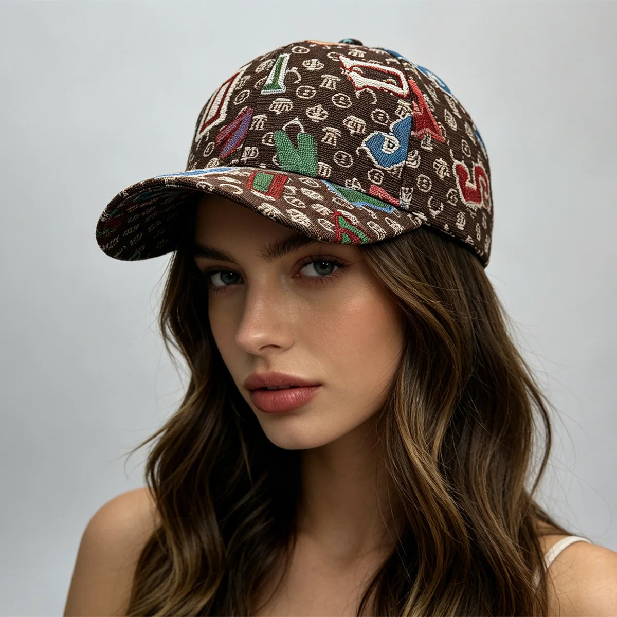 Hardtop Retro Irregular Letters Baseball Hats