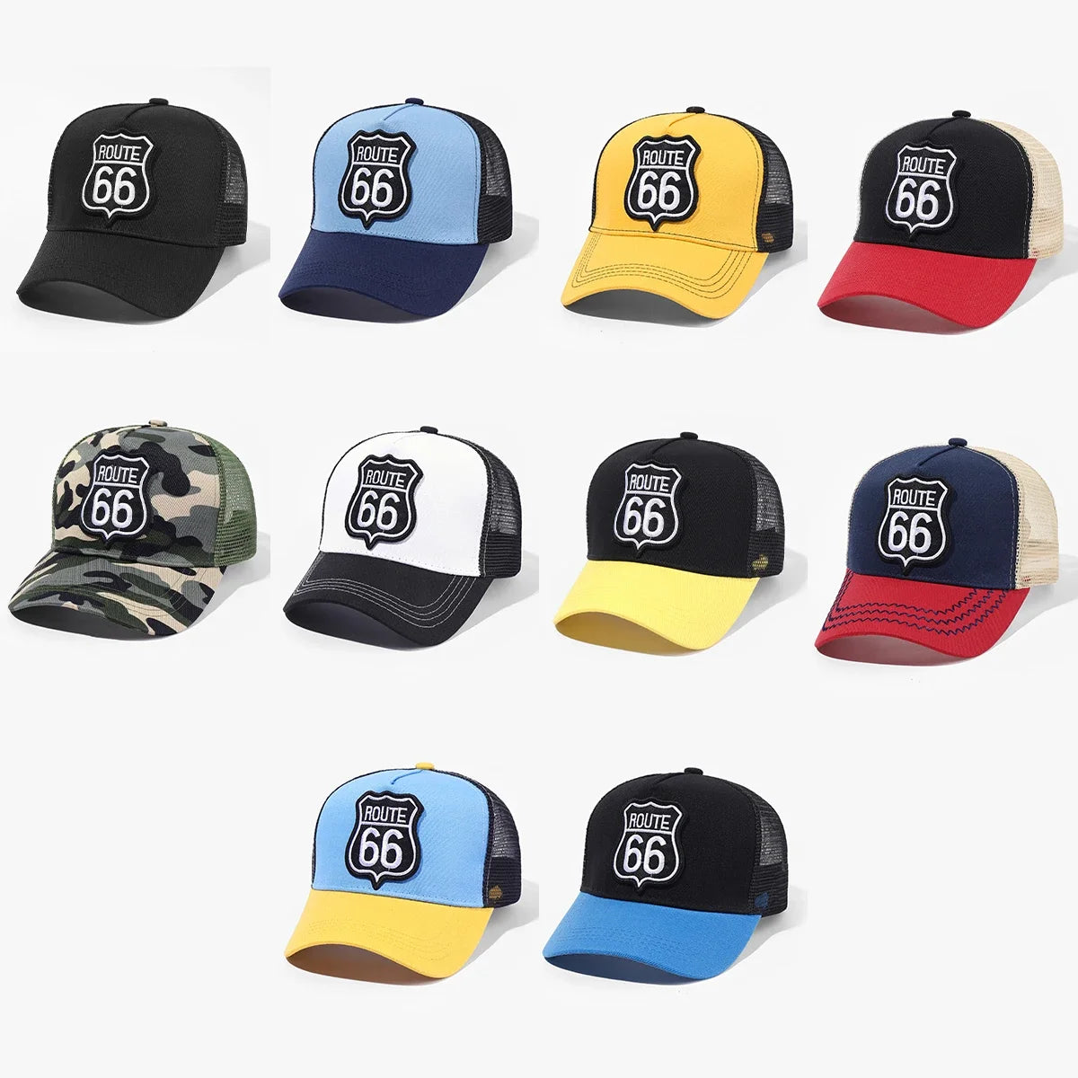 Breathable Mesh Baseball Cap Summer Outdoor Adjustable