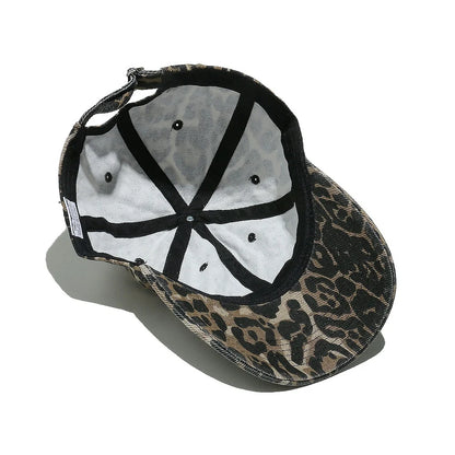New Spring/Summer Women's Versatile Sun Hat Leopard-Print Baseball Cap