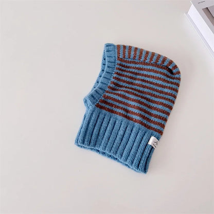 Winter Scarf Knit Material Hooded Style Knit Ear Protection Hats