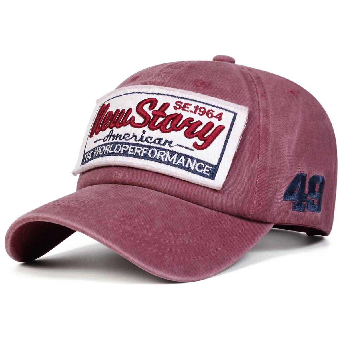 Embroidery Wash Baseball Caps Spring Autumn