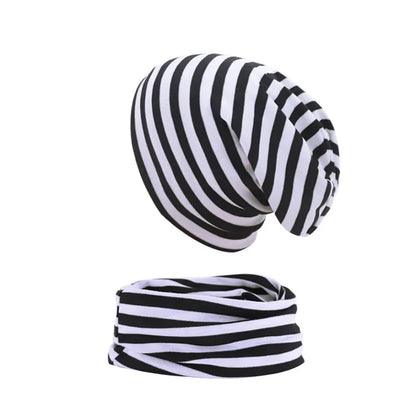 New Baby Hat Scarf Set Boys Girls Cap Autumn Winter Soft Elastic Beanie Hats Cotton