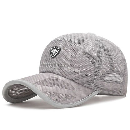 Summer Full Mesh Quick Drying Baseball Cap Breathable Net Sunhat