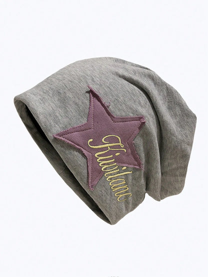 Cotton Knitted Cold Hat Female Internet Celebrity Versatile College Style Pile Hat
