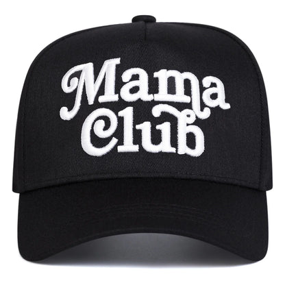 Unisex Mama Club Letter Embroidery Baseball Net Caps Spring and Summer