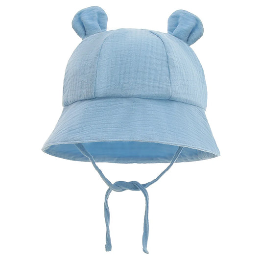 Muslin Cotton Baby Hat Summer Infant Cap For Kids Soft Baby Sun Hats