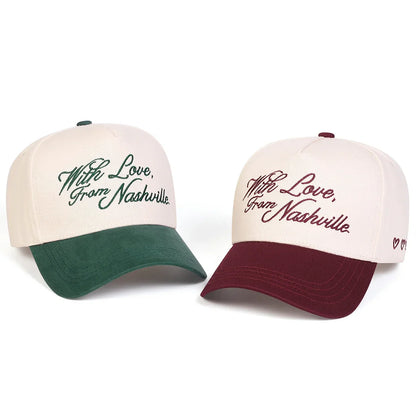 Unisex With Love Letter Embroidery Baseball Caps