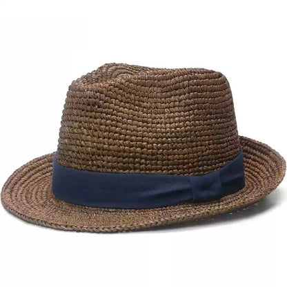 High Quality Raffia Straw Hat Woman Beach Fashion Sun Cap
