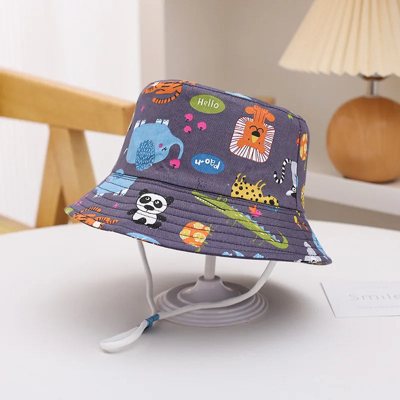 Children Panama Hat Spring Summer Baby Fisherman Hat For Boys Girls Bucket Hats