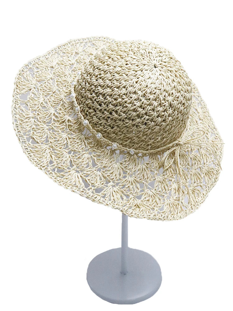 Women’s Summer Wide-Brimmed Foldable Panama Hat