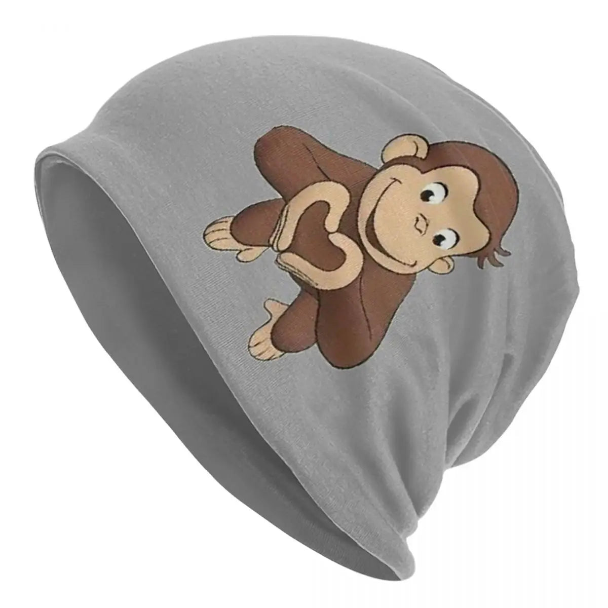 Curious George Brown Monkey Unisex Adult Beanies Caps Knitted Bonnet Hat