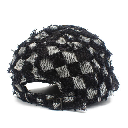 Plaid Baseball Cap Men Women Outdoor Sport Caps