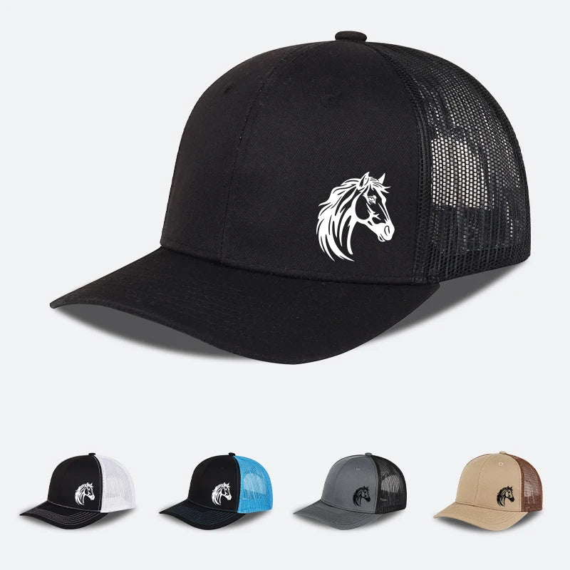 Western Horse Head Print Baseball Cap
