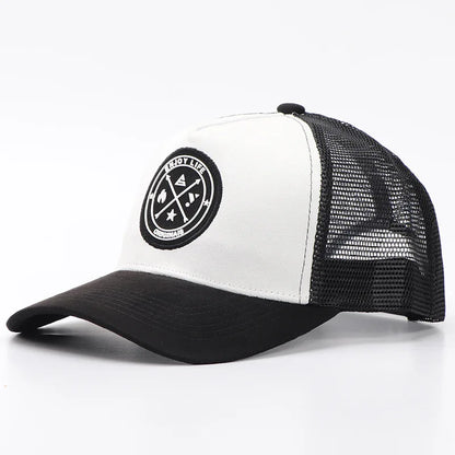 New Summer Mesh Baseball Cap Women Men Letter Patch Snapback Hat