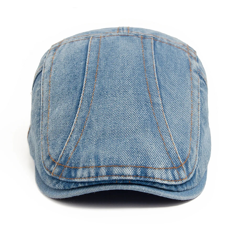 Women's Beret Fashion Denim Vintage Newsboy Cap