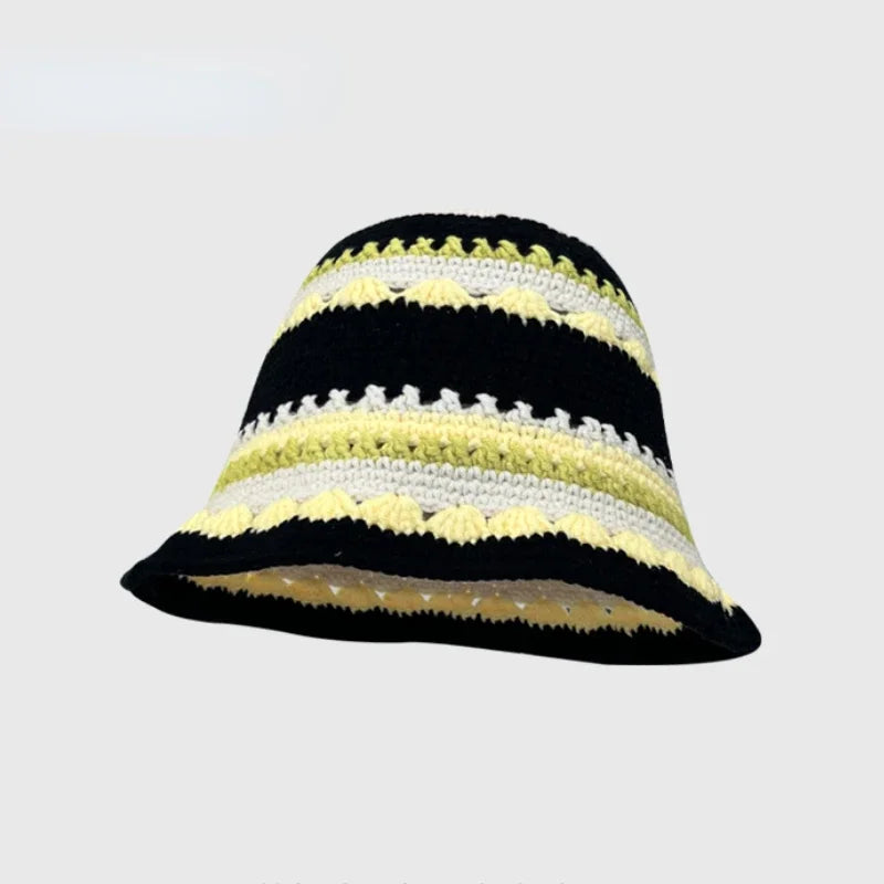 2025 Autumn New Crochet Korean Handmade Bucket Hat