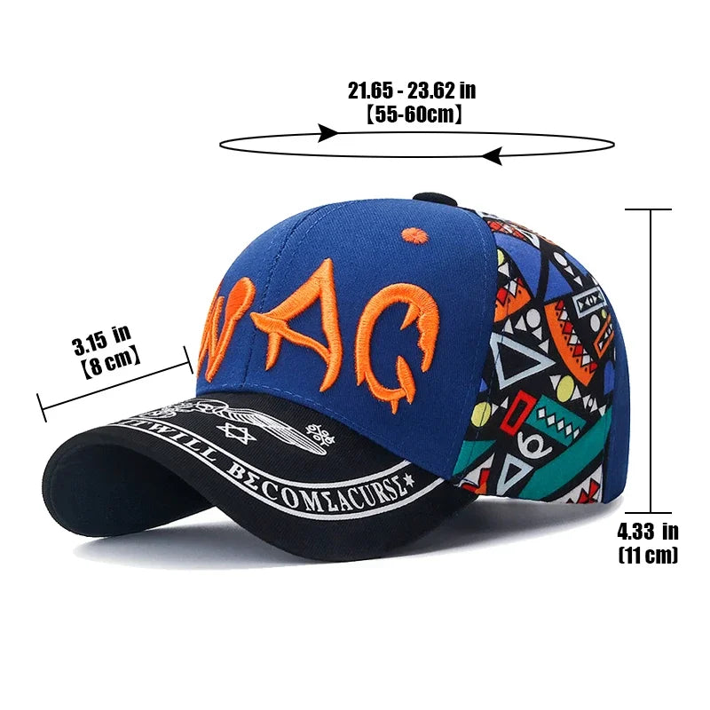 New Casual Fashion Letter Embroidery Printing Baseball Cap Outdoor