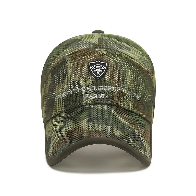 New Summer Women Men Fishing Mesh Sun Hat Caps