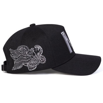 Unisex M Letter Embroidery Baseball Caps Spring and Autumn Outdoor Adjustable Casual Hat Sports Cap