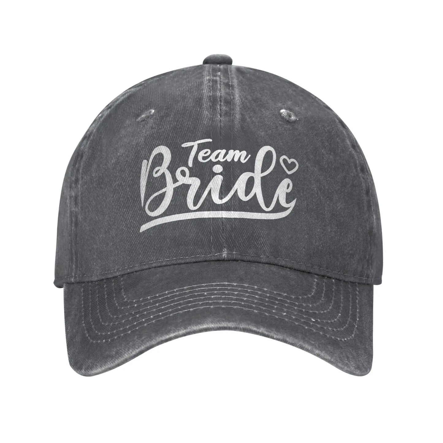 Team Bride Birdal Party Wife to Be Baseball Caps Vintage Distressed