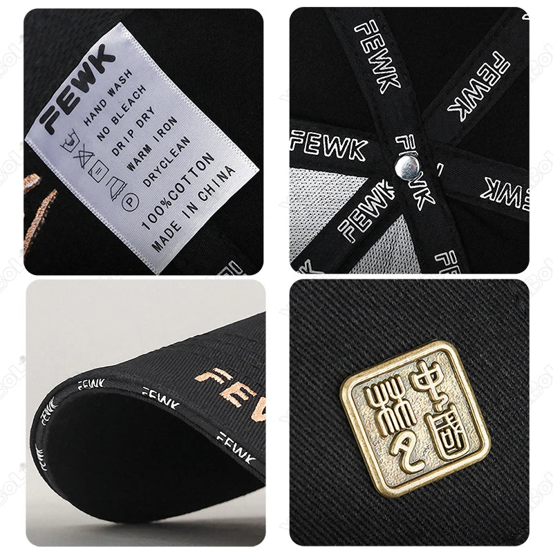 New Fashion High Quality Unisex Style Letters Embroidery Cotton Adjustable Baseball Cap Sun Hat Trucker Caps