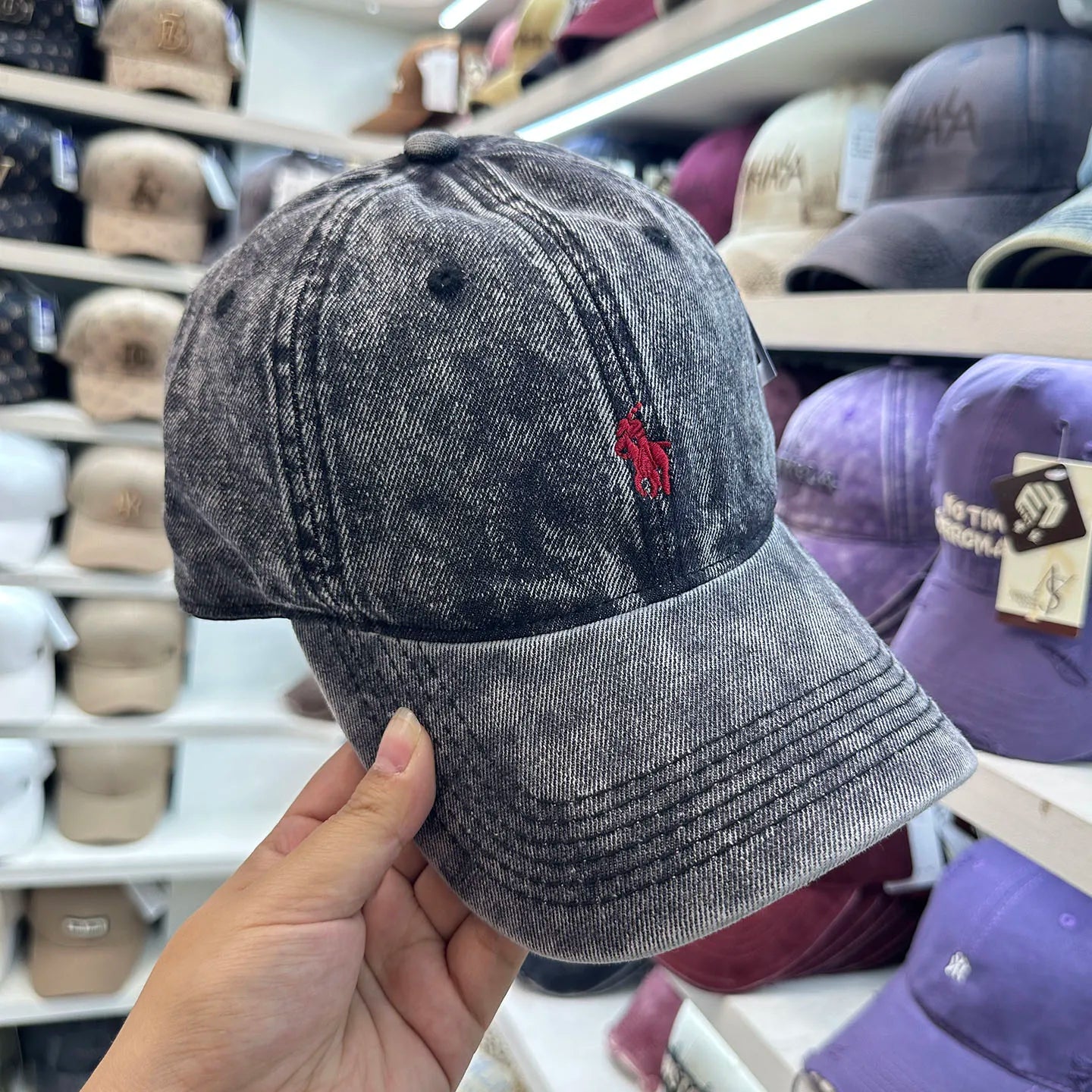 Hat Women's Four Seasons Denim Washed Old Soft Top Baseball Cap