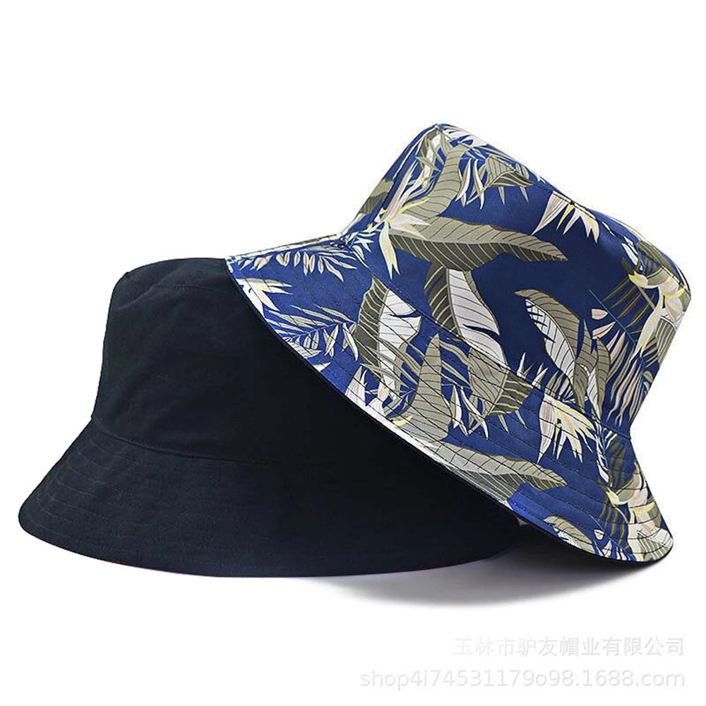 Oversize Reversible Bucket Hat Big Head Men Large Boonie Hats Male Fishing Sun Cap Women