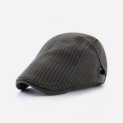2025 Men Berets Cap British Style Autumn Summer Linen Hats